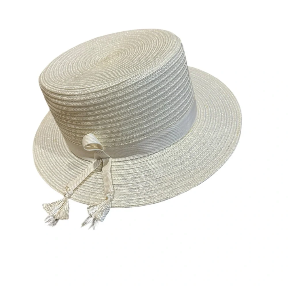 Vintage Dorene‎ Straw Hat - Picture 2 of 7